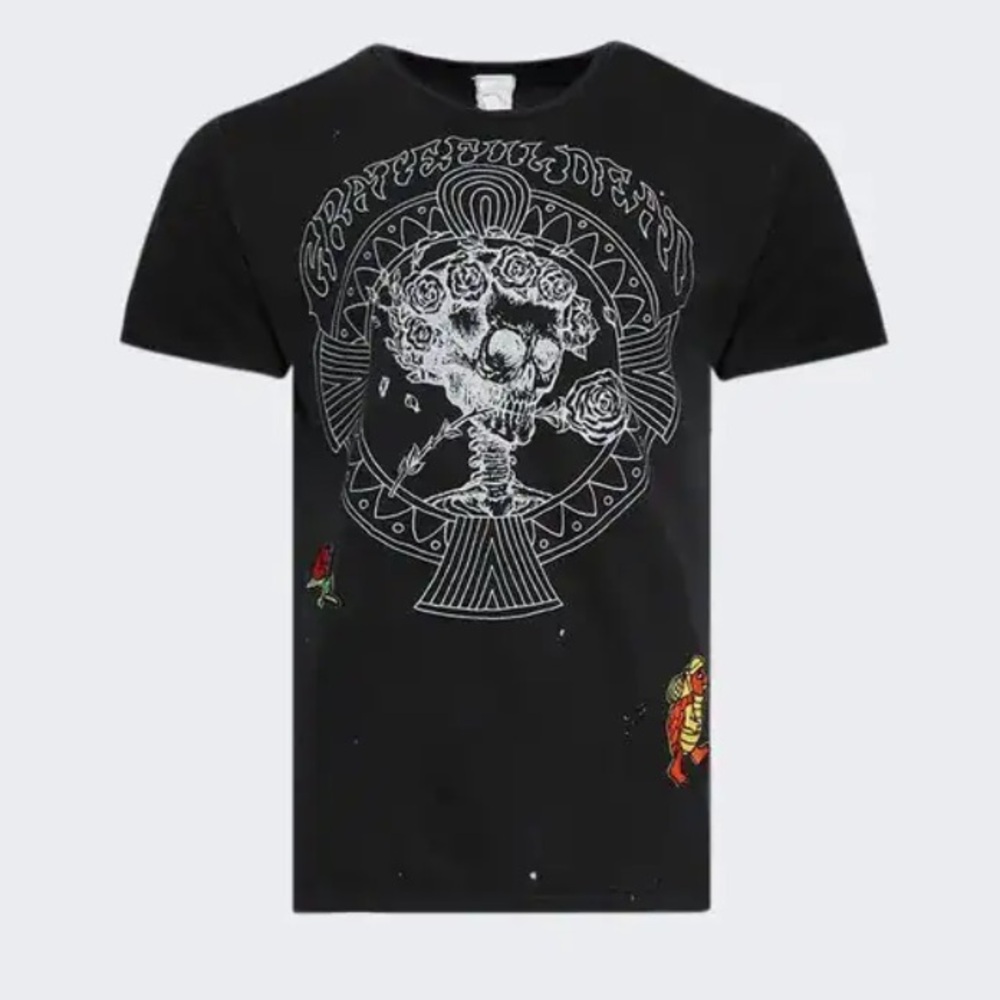 MadeWorn Black Grateful Dead Patched Graphic Tee xl nwt